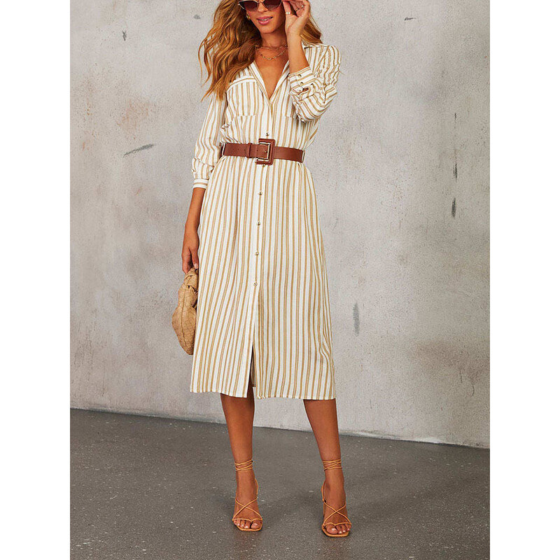 Šaty LA Angels Beige/ Weiß 7125930 115434484