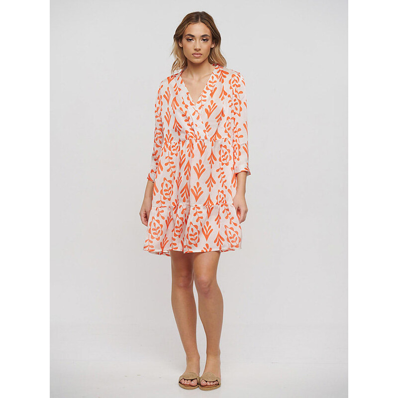 Šaty BLE Orange/ Weiß 1683798 115304238