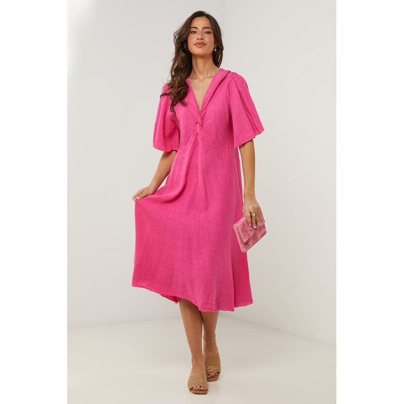 Šaty Le Monde du Lin Pink 4598160 115658892