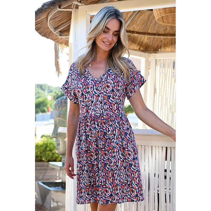 Šaty Bleu dAzur Dunkelblau/ Rosa 958371 115305970