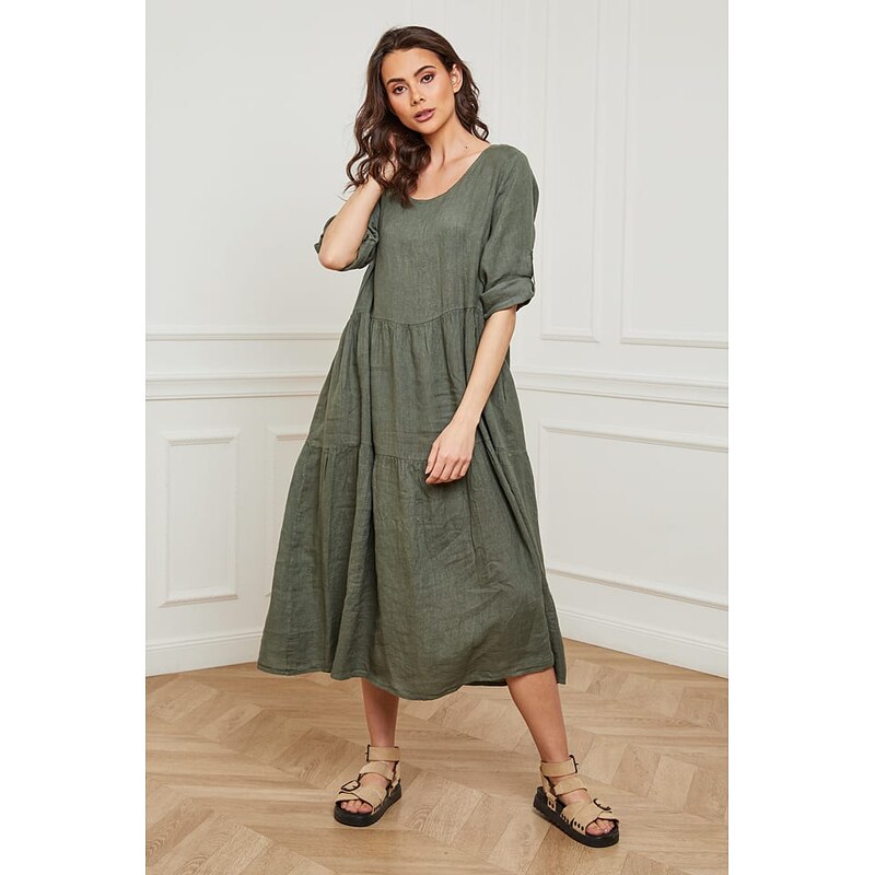 Šaty Plume Khaki 143906 115435211