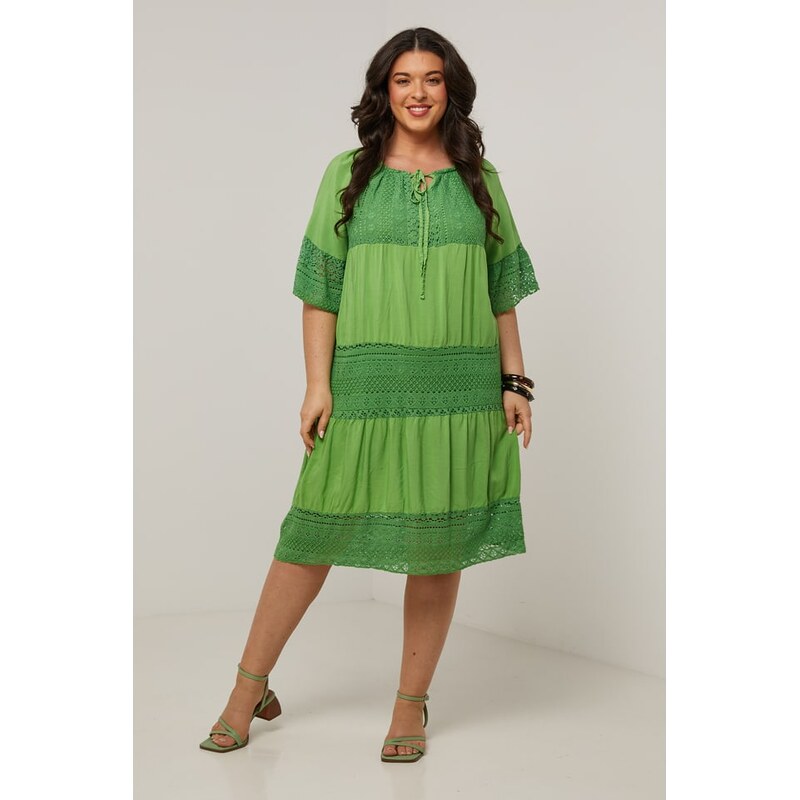 Šaty Curvy Lady Grün 6701481 115307100