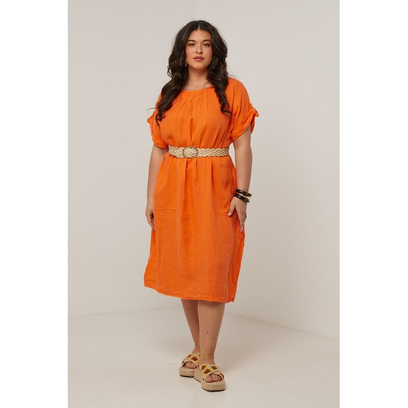 Šaty Curvy Lady Orange 3950062 115307117