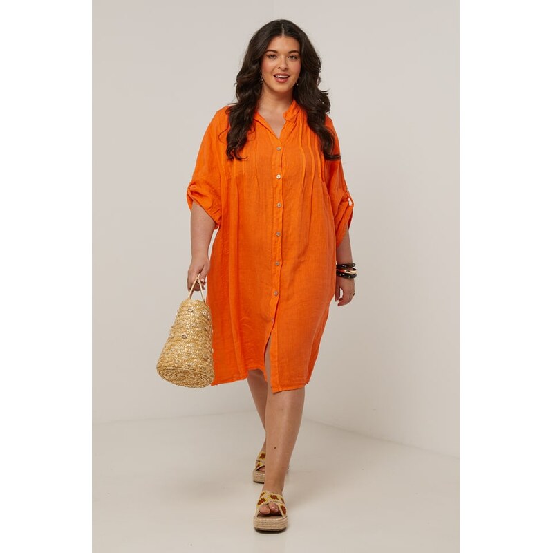 Šaty Curvy Lady Orange 6644060 115307121