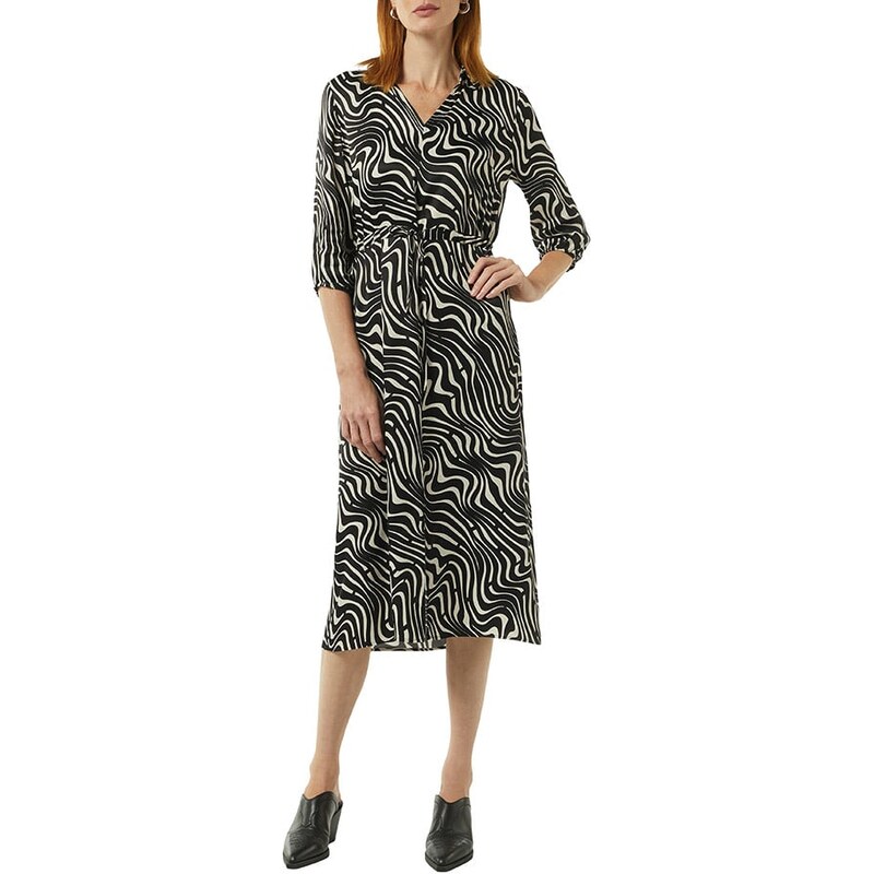 Šaty comma Schwarz/ Beige 9093632 115307151