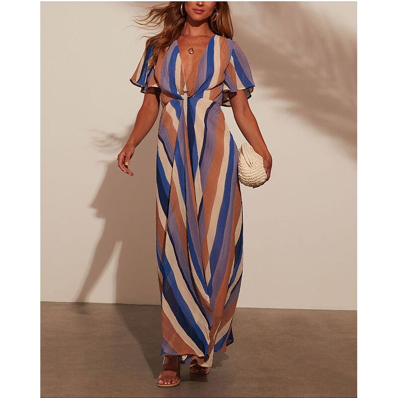 Šaty Milan Kiss Blau/ Camel 768492