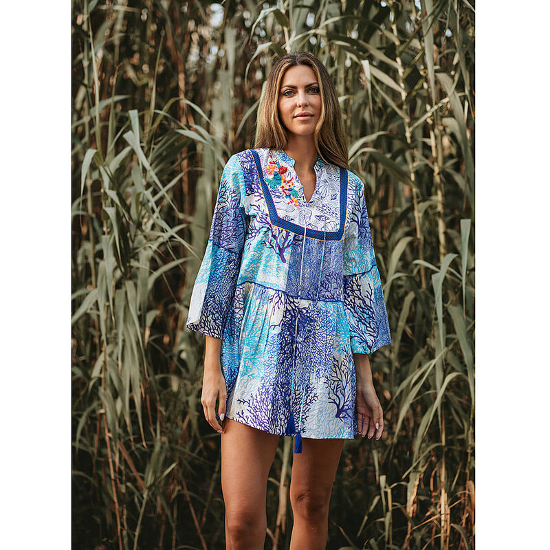 Šaty Isla Bonita by SIGRIS Blau/ Türkis/ Weiß 6116075 115308968
