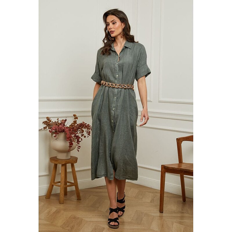 Šaty Plume Khaki 940247 115309542