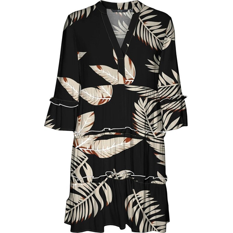 Šaty Vero Moda Schwarz/ Beige 853341 115309673