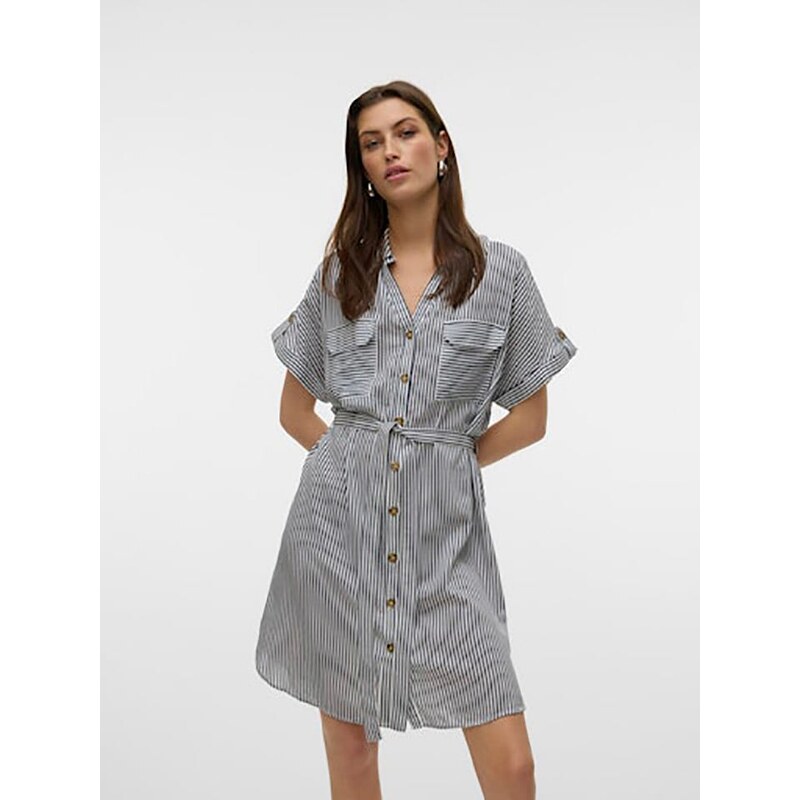 Šaty Vero Moda Schwarz/ Weiß 5068998