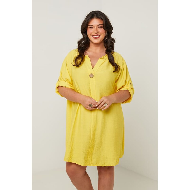 Šaty Curvy Lady Gelb 6958892 115436763