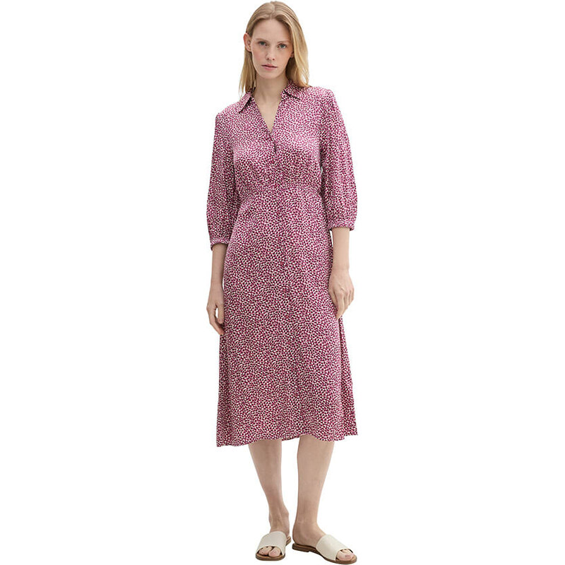 Šaty Tom Tailor Pink/ Weiß 5615501 115351459