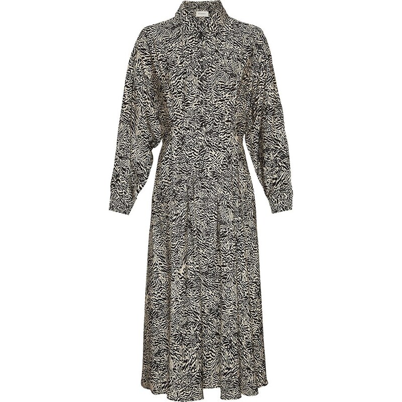 Šaty MOSS COPENHAGEN Beige/ Schwarz 938692