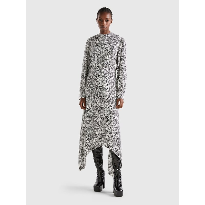Šaty Benetton Schwarz/ Weiß 5107014 115437958