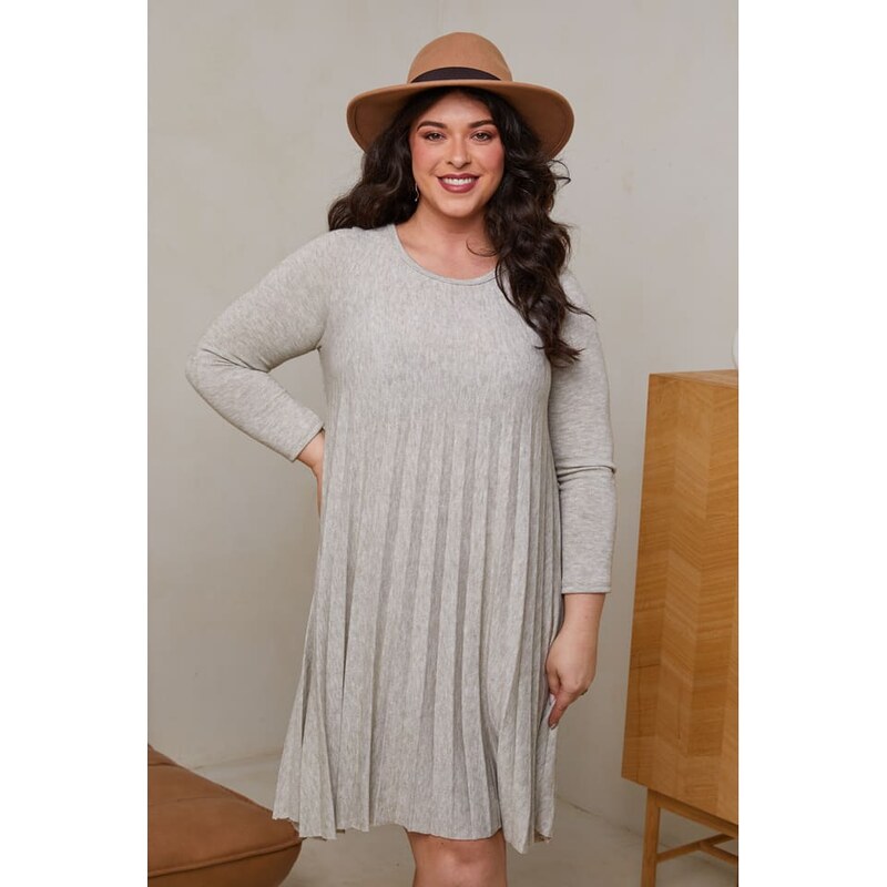 Šaty Curvy Lady Grau 8102051 115315821