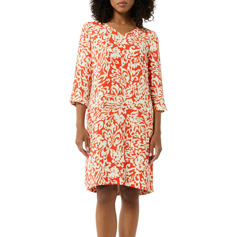 Šaty comma Orange/ Creme 747406 115319369