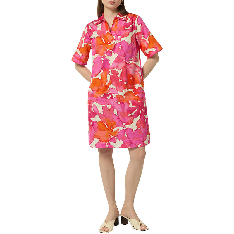 Šaty comma Orange/ Pink 4695677 115320130