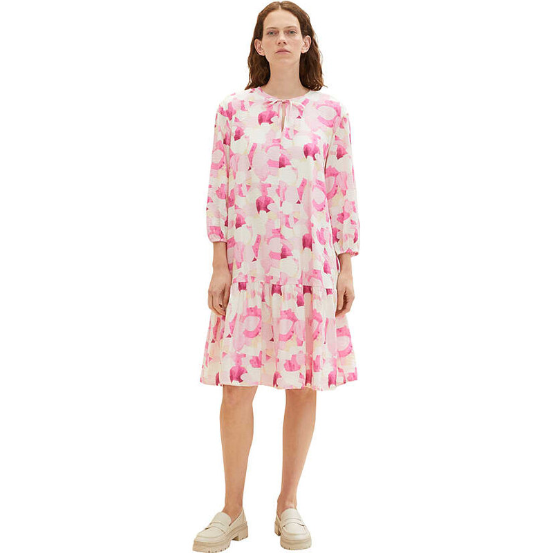 Šaty Tom Tailor Pink/ Creme 1734255