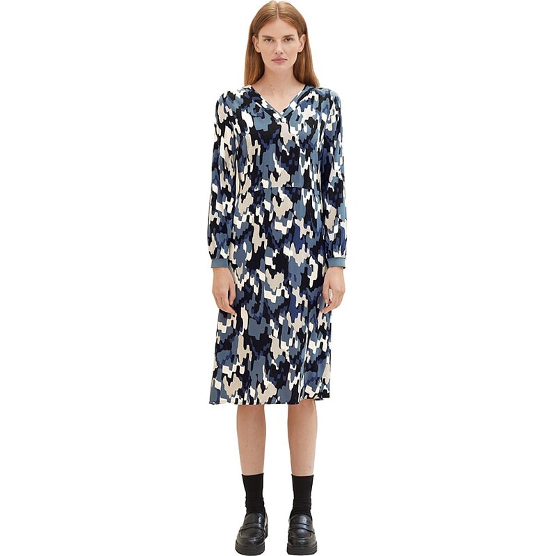 Šaty Tom Tailor Blau/ Beige 258177 115320667