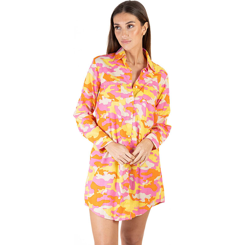 Šaty Isla Bonita by SIGRIS Rosa/ Gelb 4917114 115320882