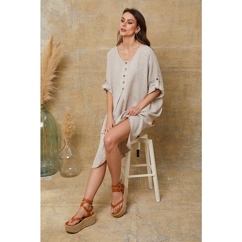 Šaty Fleur de Lin Beige 9484057