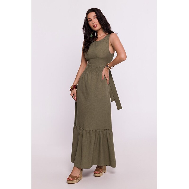 Šaty Be Wear Khaki 5250161 115322196