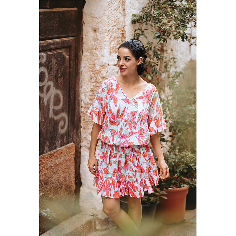 Šaty Isla Bonita by SIGRIS Weiß/ Pink 578046 115322628