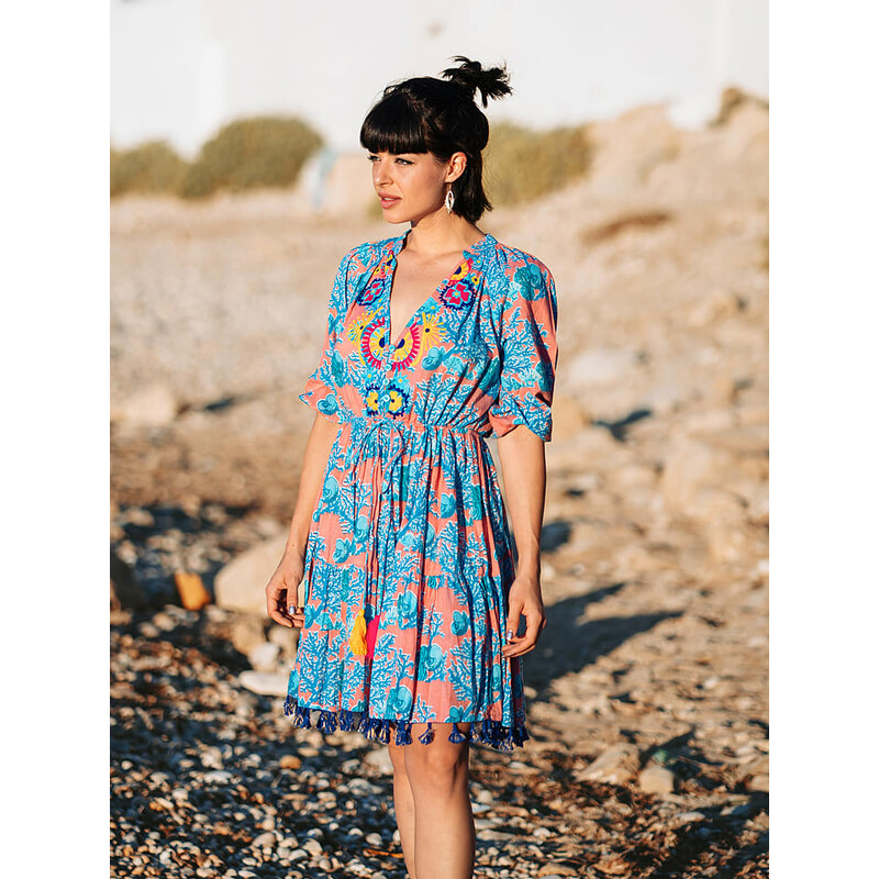 Šaty Isla Bonita by SIGRIS Orange/ Türkis 2664521 115575257