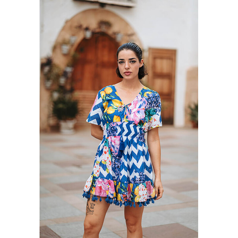Šaty Isla Bonita by SIGRIS Blau/ Bunt 1064343 115322637