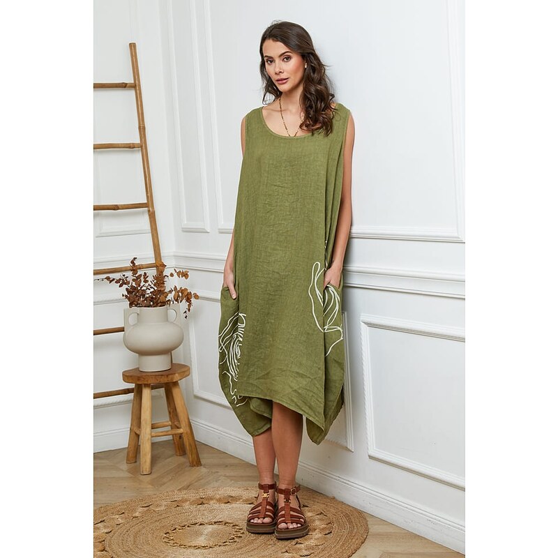 Šaty Joséfine Khaki 4555963 115322680