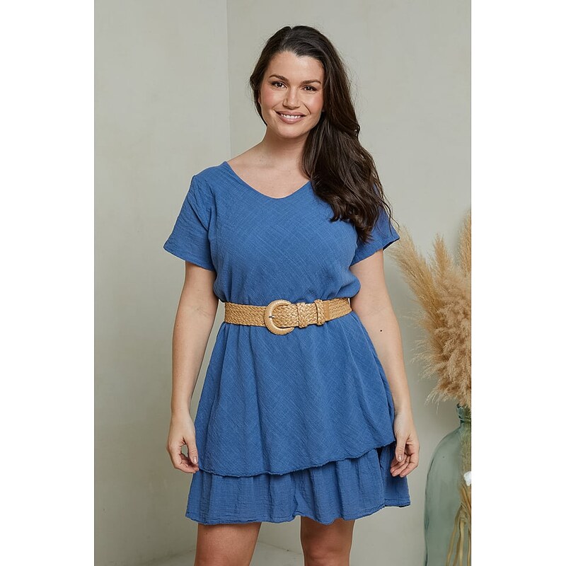 Šaty Curvy Lady Blau 9817756 115323275