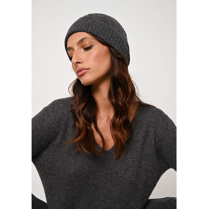 Čepice AUTHENTIC CASHMERE Anthrazit 9840488 115314816