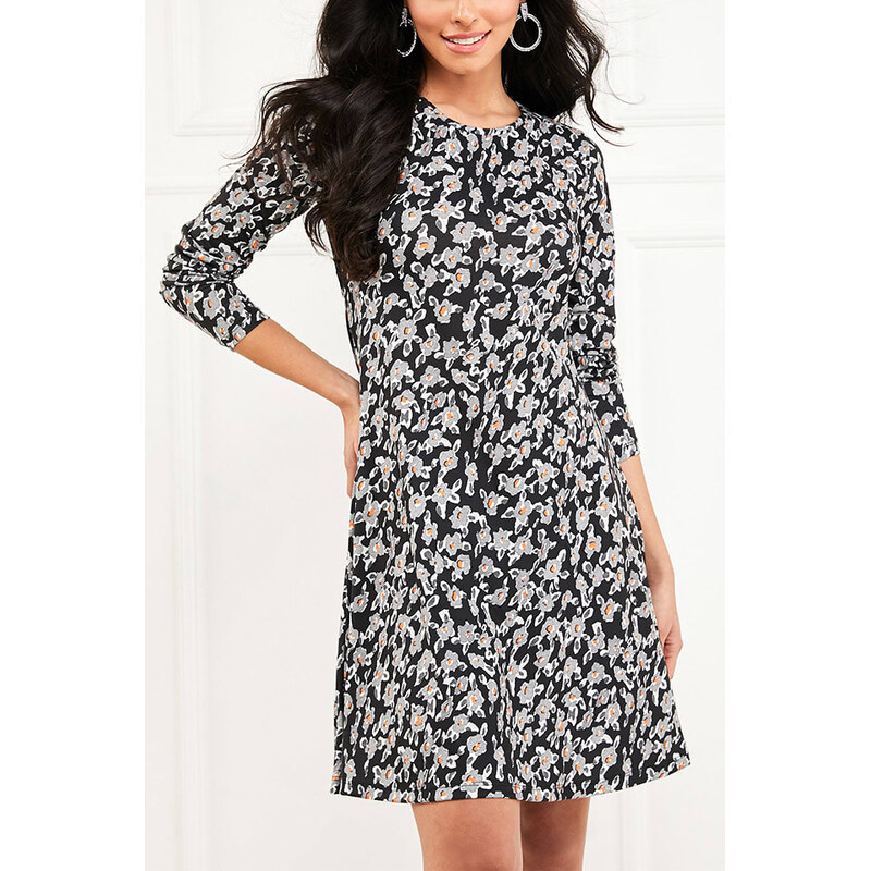 Šaty Milan Kiss Schwarz/ Lila 7361242 115323907