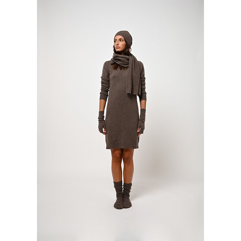 Šaty AUTHENTIC CASHMERE Braun 619066 115324290