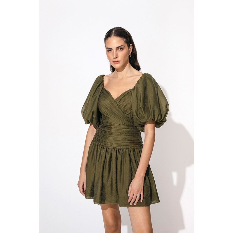 Šaty By Malina Khaki 5121695 115324417
