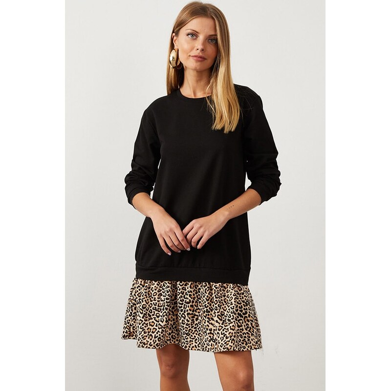 Šaty Cool and sexy Schwarz/ Beige 5844550 115325402