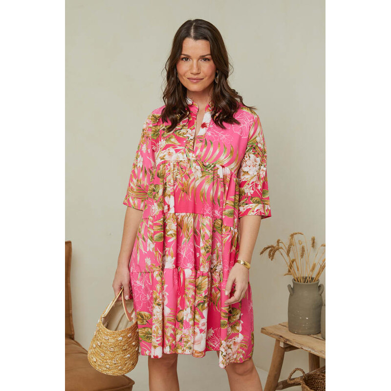 Šaty Curvy Lady Pink/ Bunt 8303024 115439932
