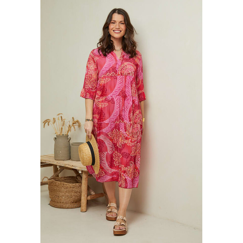 Šaty Curvy Lady Pink/ Bunt 1529276 115326091