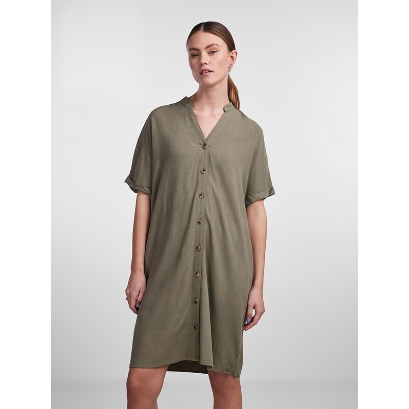 Šaty Pieces Khaki 2786549 115326550