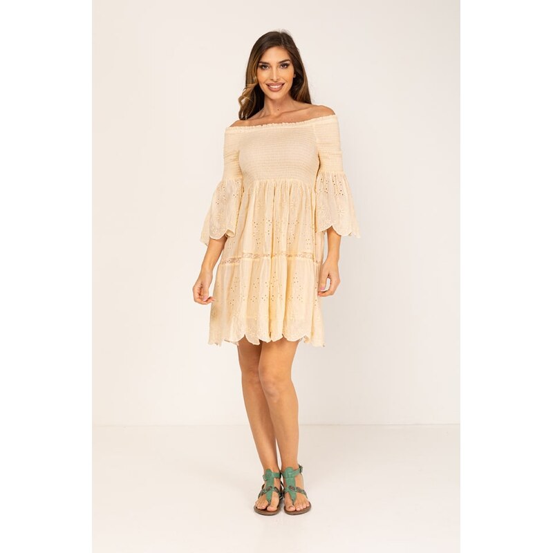 Šaty Peace & Love Beige 1505575 115326896
