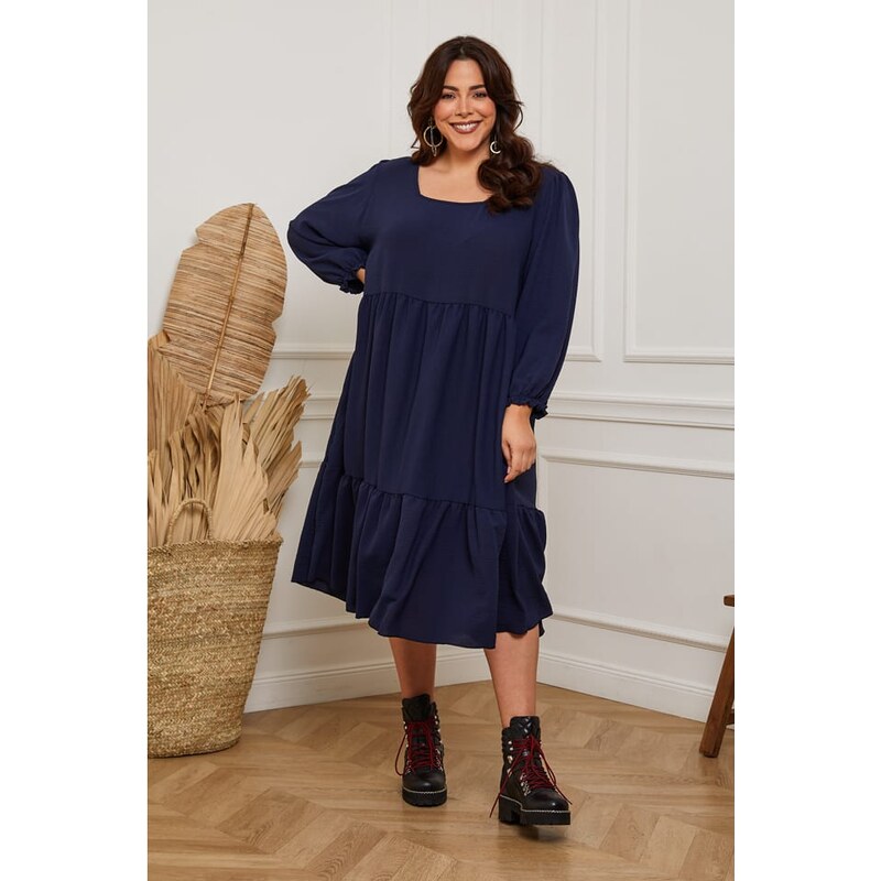 Šaty Plus Size Company Dunkelblau 2868438 115327008