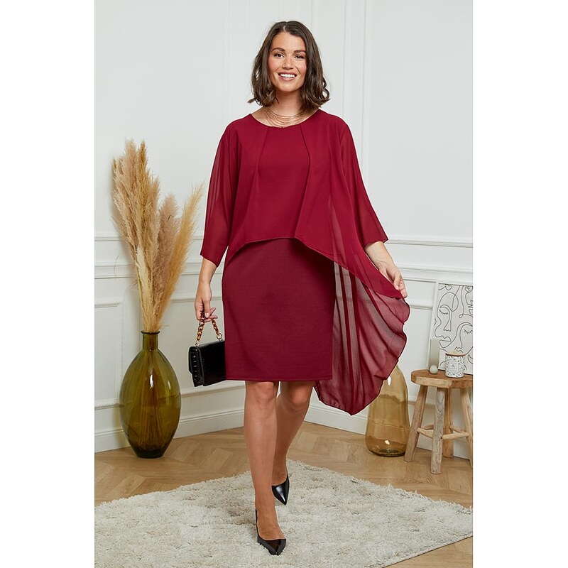 Šaty Curvy Lady Rot 306651 115440594
