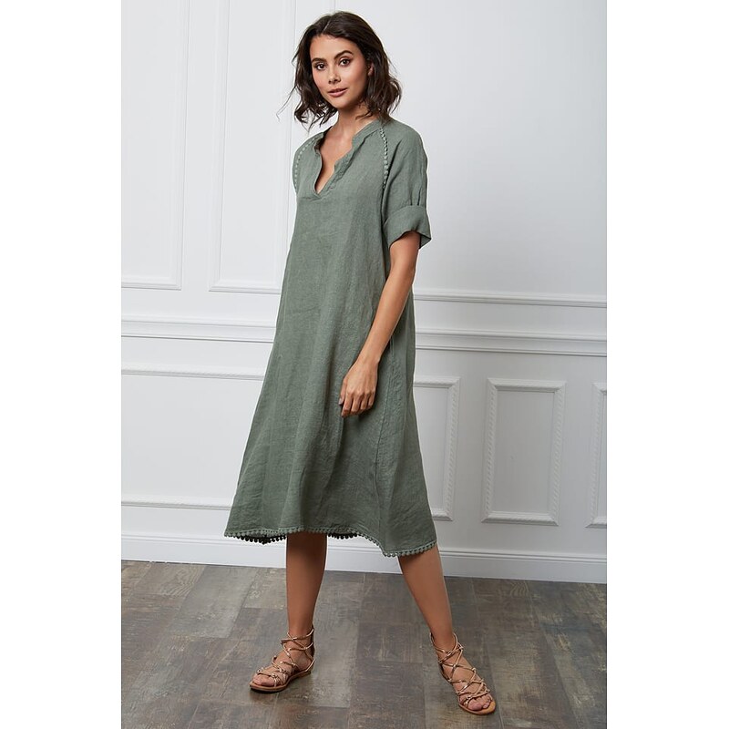 Šaty Fleur de Lin Khaki 3899632 115331848