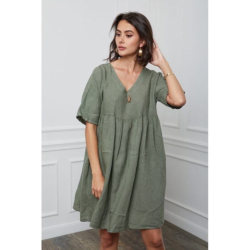 Šaty Fleur de Lin Khaki 250318 115331857