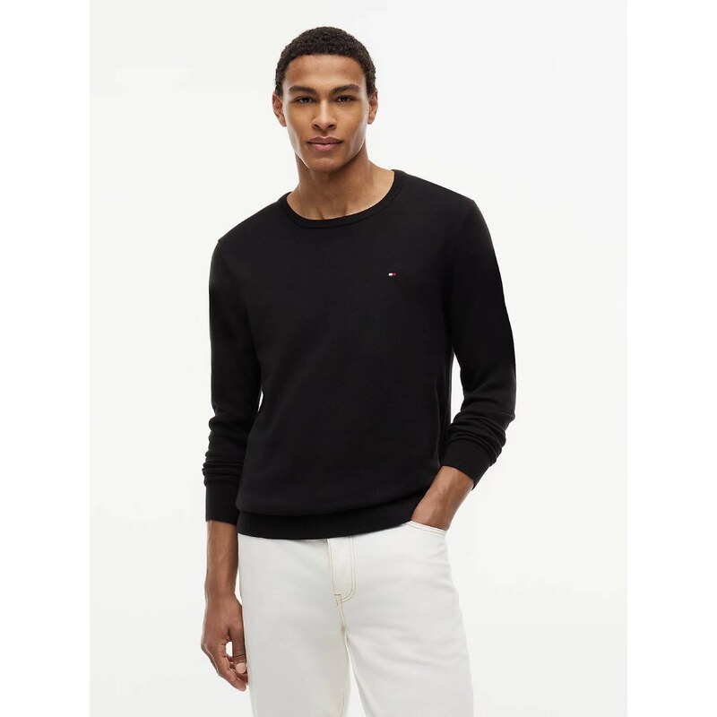 Tommy Hilfiger pánský černý svetr