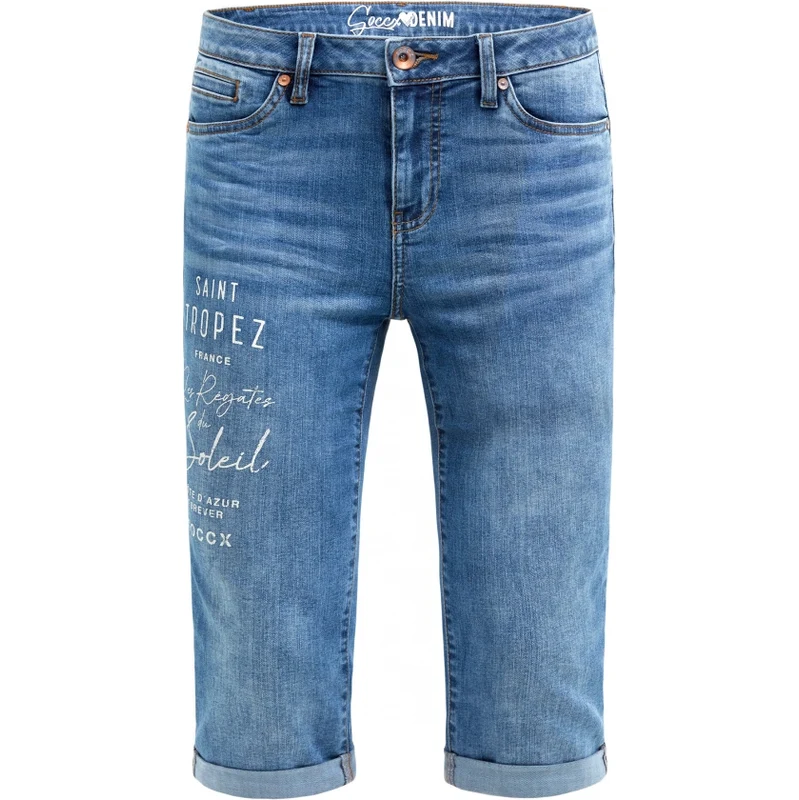 SOCCX Capri džiny RO:MY Regular Fit