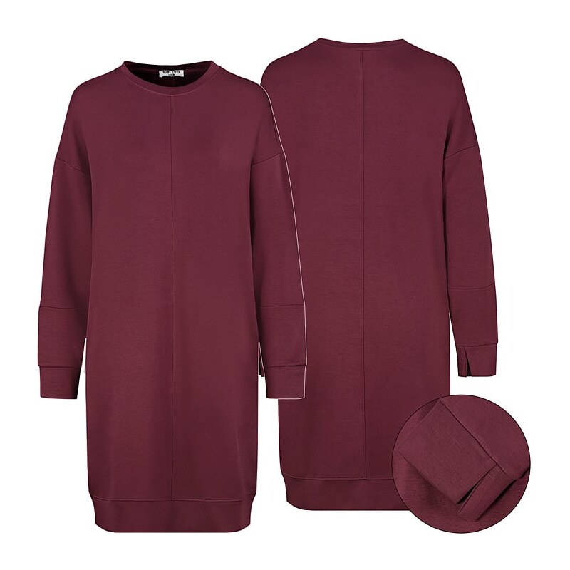 Šaty Sublevel Bordeaux 9516600