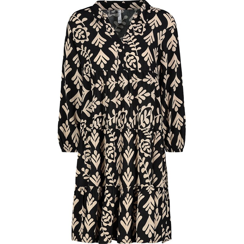 Šaty Sublevel Schwarz/ Beige 3157314 115439421