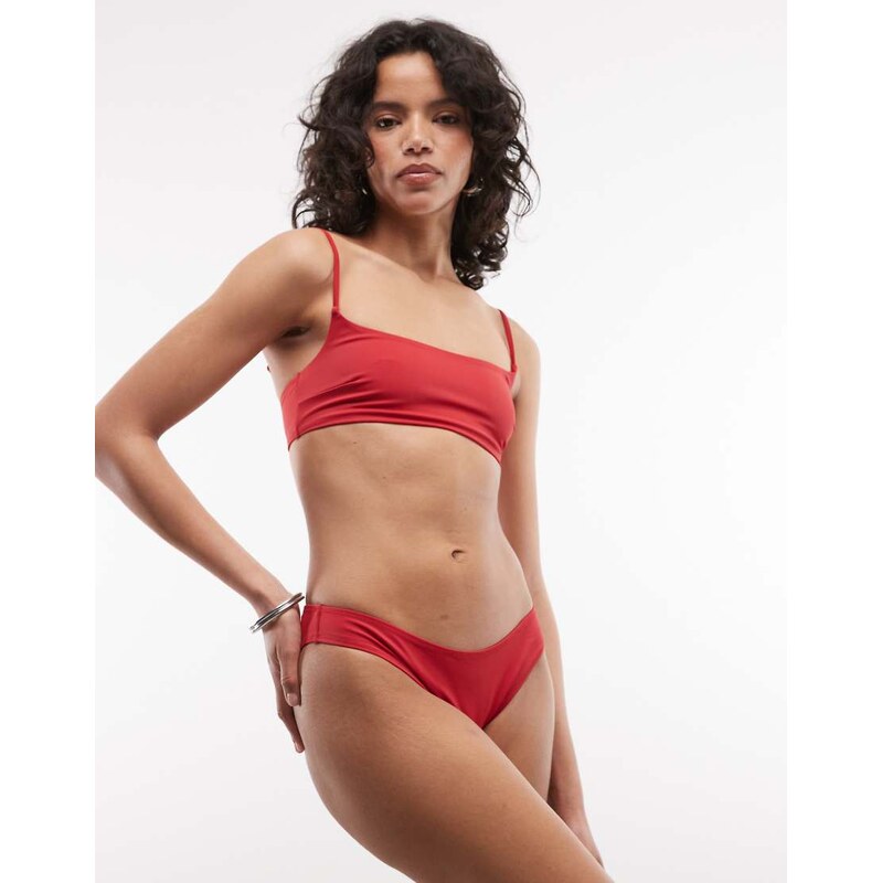 Weekday bikini bottoms in bright red 114514143