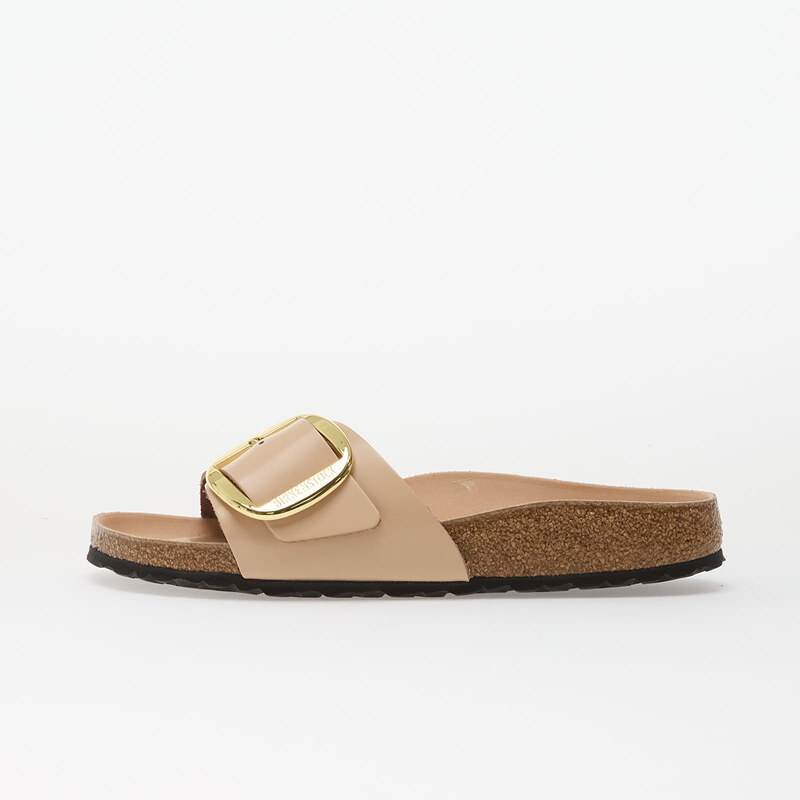 Birkenstock Madrid Big Buckle Natural Leather Patent Women High-Shine 114515057